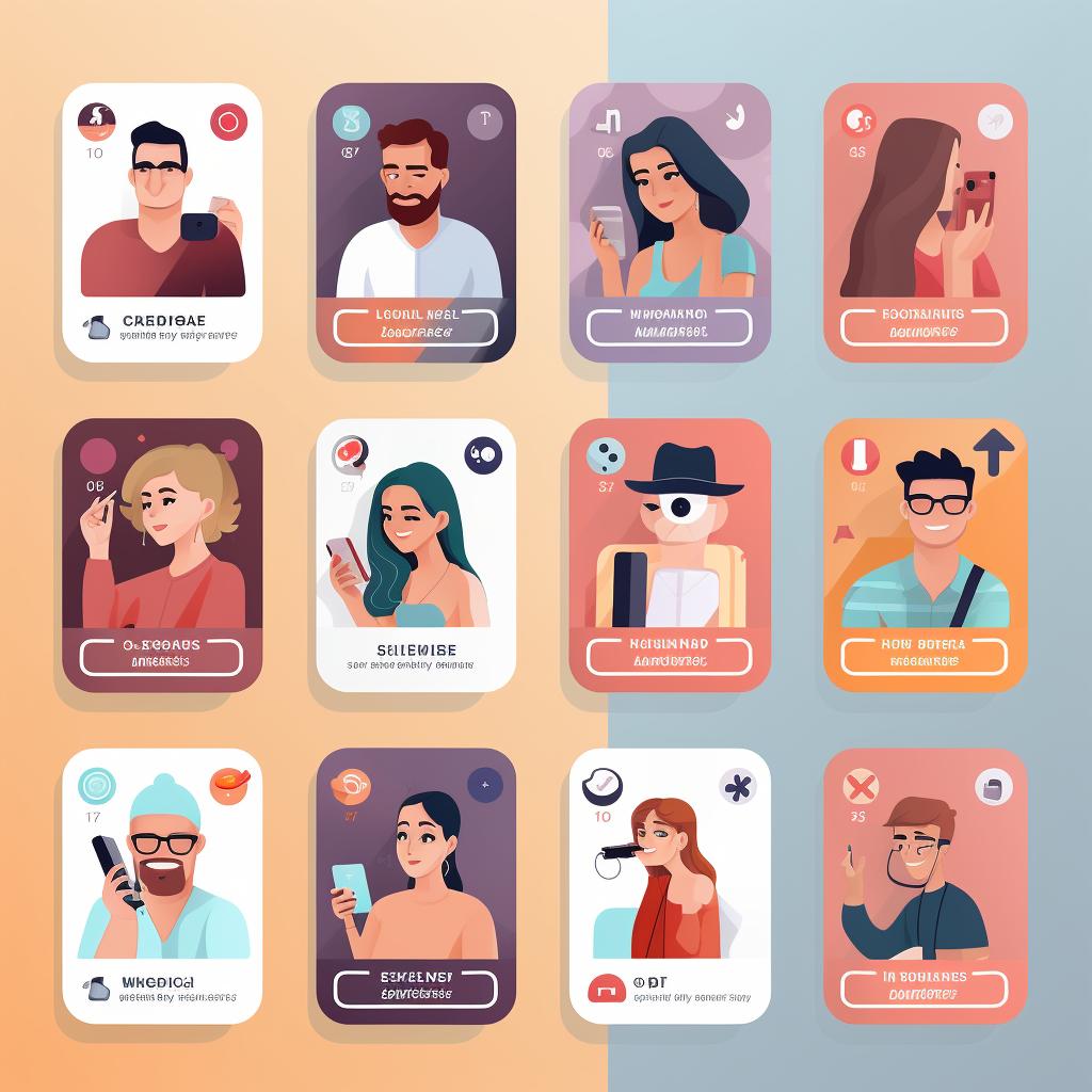 Various social media profiles with consistent brand images